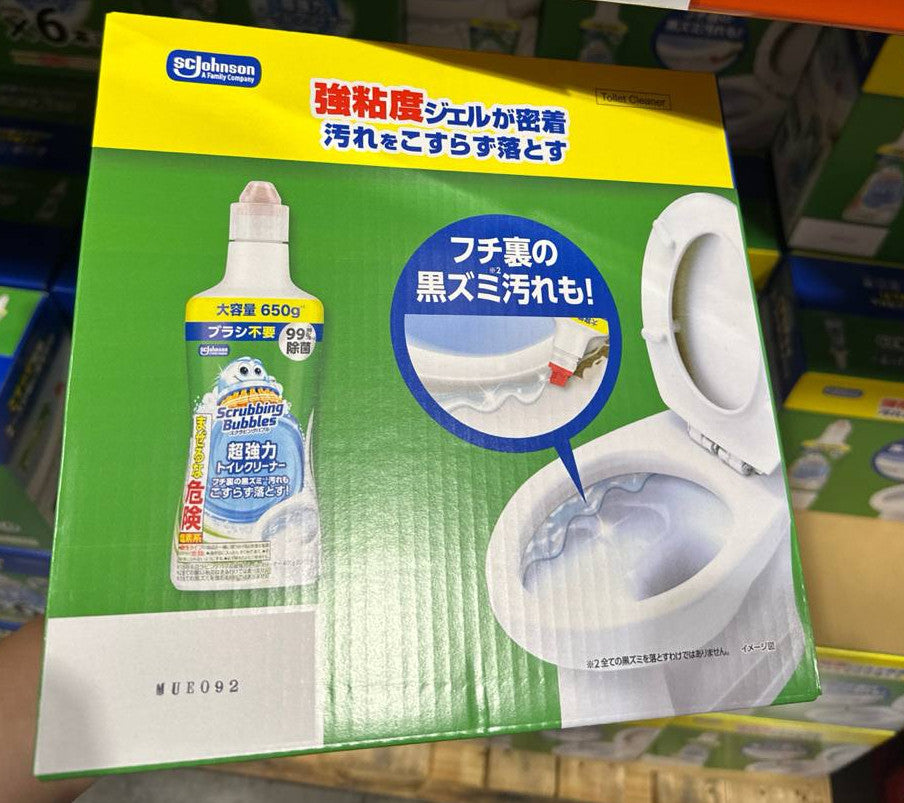 SC Johnson Scrubbing Bubbles 莊臣 超強力馬桶清潔劑 凝膠型 650g (6罐裝)