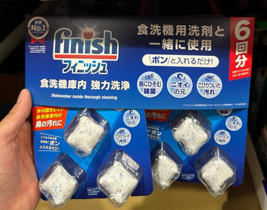 finish 洗碗機庫內清潔錠 6回份
