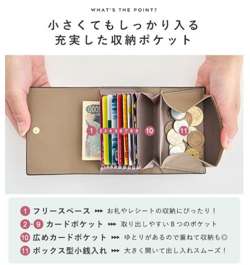 LIZDAYS 極簡質感夾層式三折錢包 (LIZDAYS Accordion Mini Wallet)