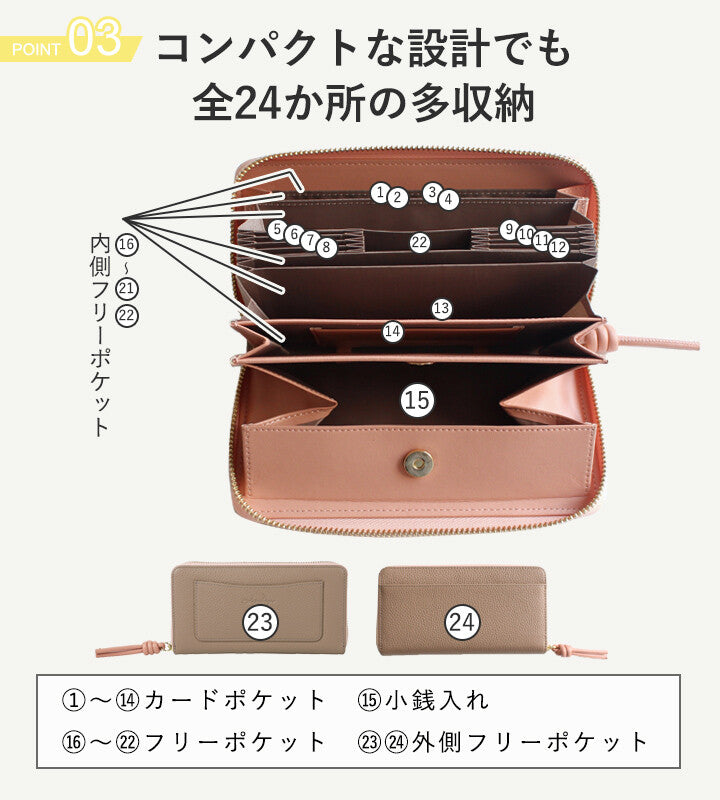LIZDAYS 極簡大容量輕便型長夾 (Coin-through Series)